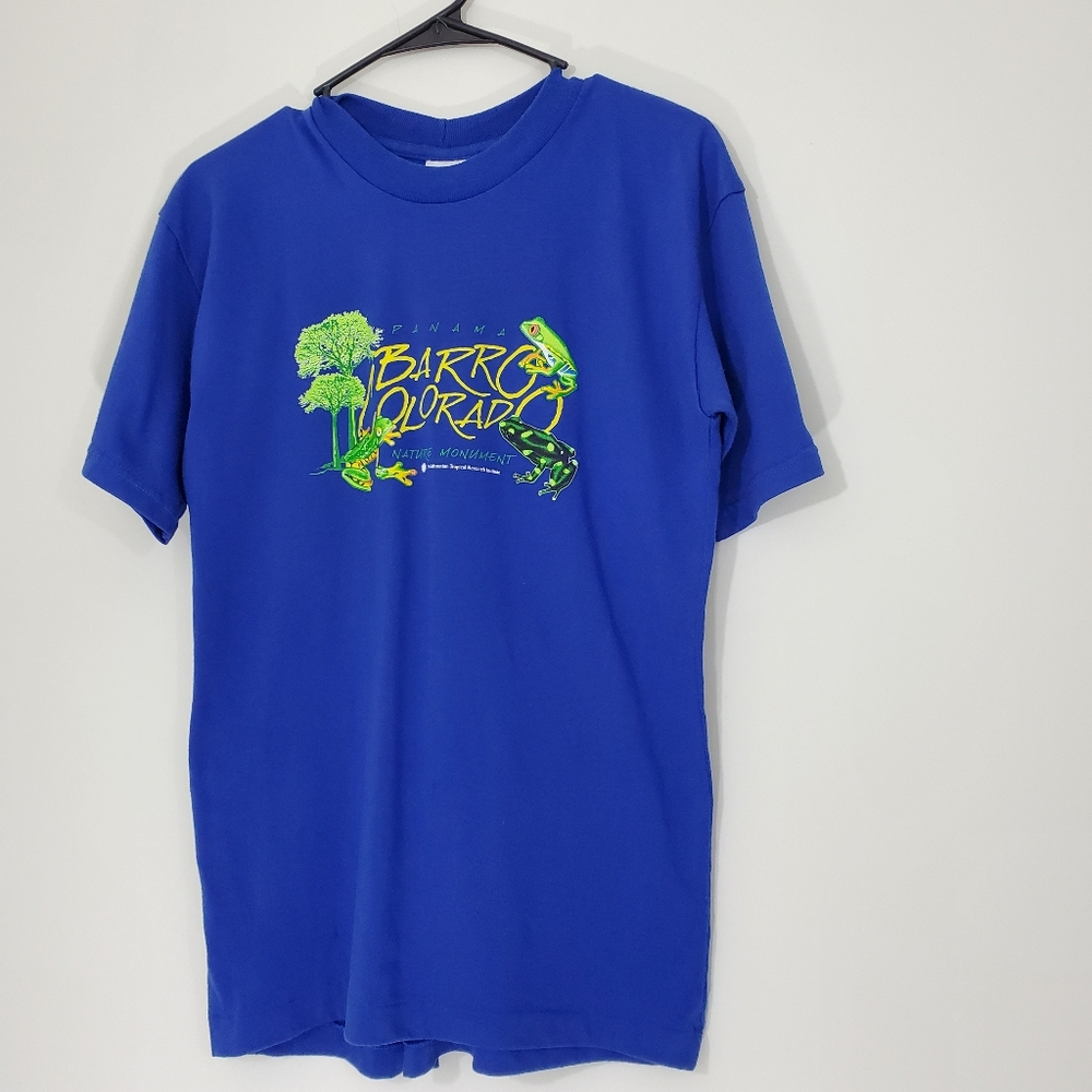Smithsonian Blue Panama Barro Colorado Tee, Size Medium
